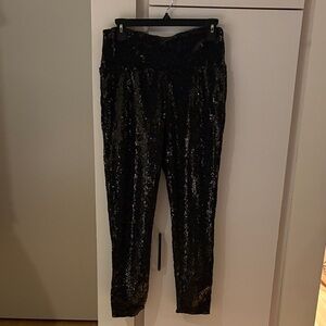Tipsy Elves Black Sequin Leggings